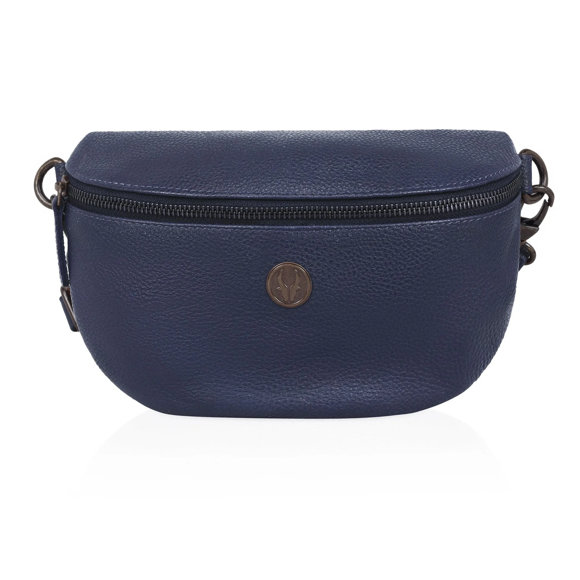 OASIS Fanny Pack Waist Bag Multifunction Genuine Leather Bag Travel Pouch for Men and Women