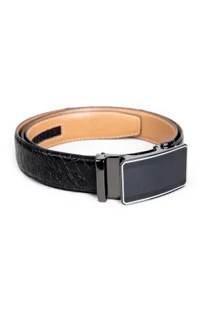 Obsidian Leather Belt