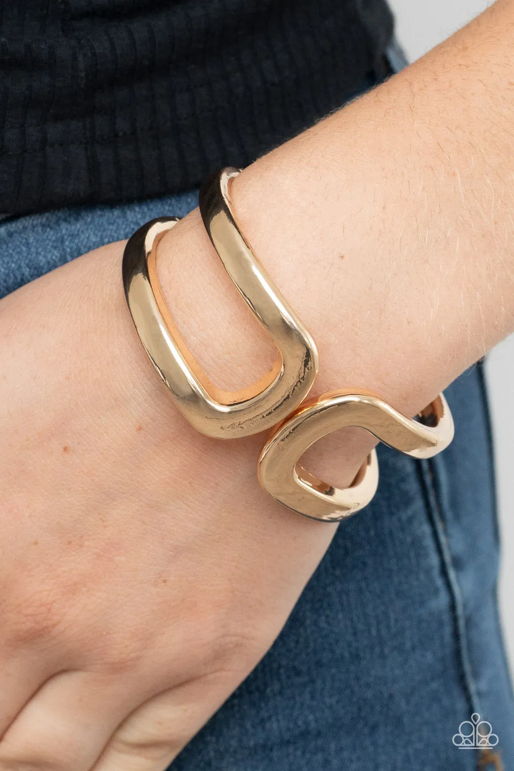 Paparazzi Industrial Empress - Gold Bracelets