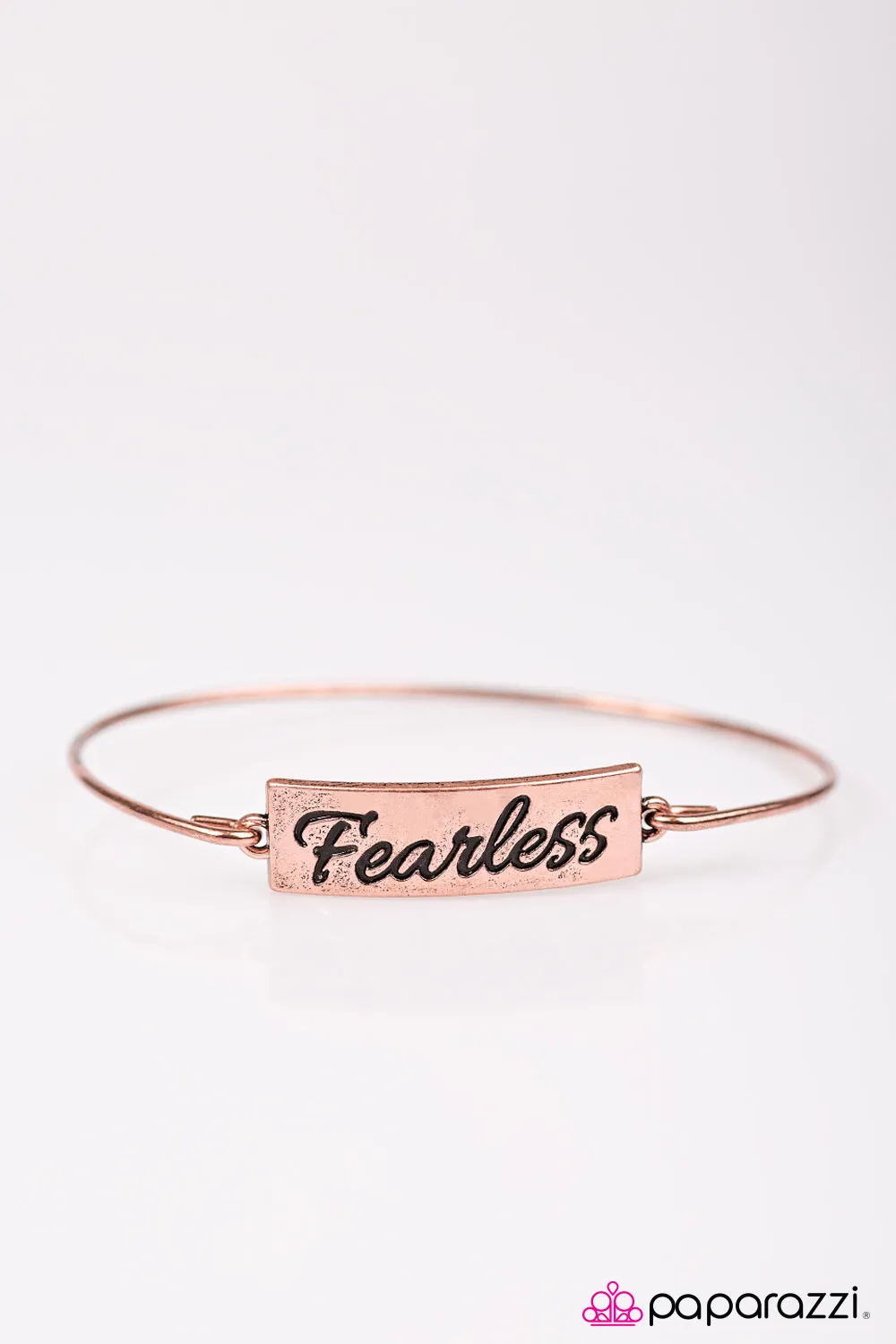 Paparazzi - Live Fearlessly - Copper Bracelet
