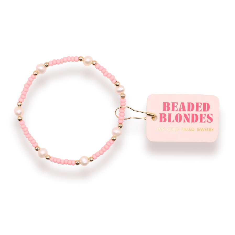 Pastel Pink Pearl Bracelet