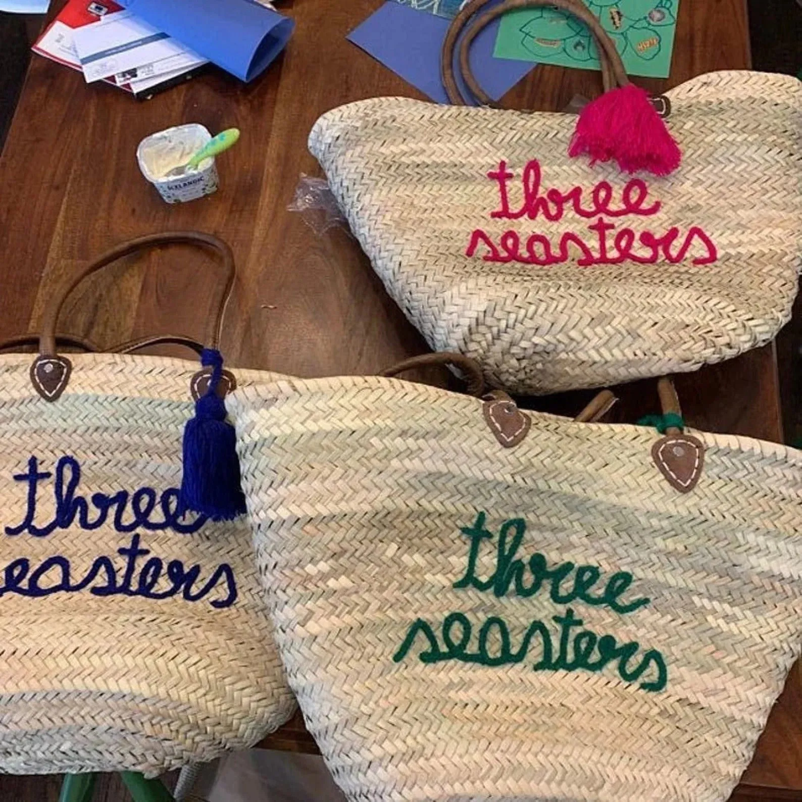 Personalized straw moroccan basket,bridal shower bags,customized straw bags,custom beach bag,straw tote,embroidered bags