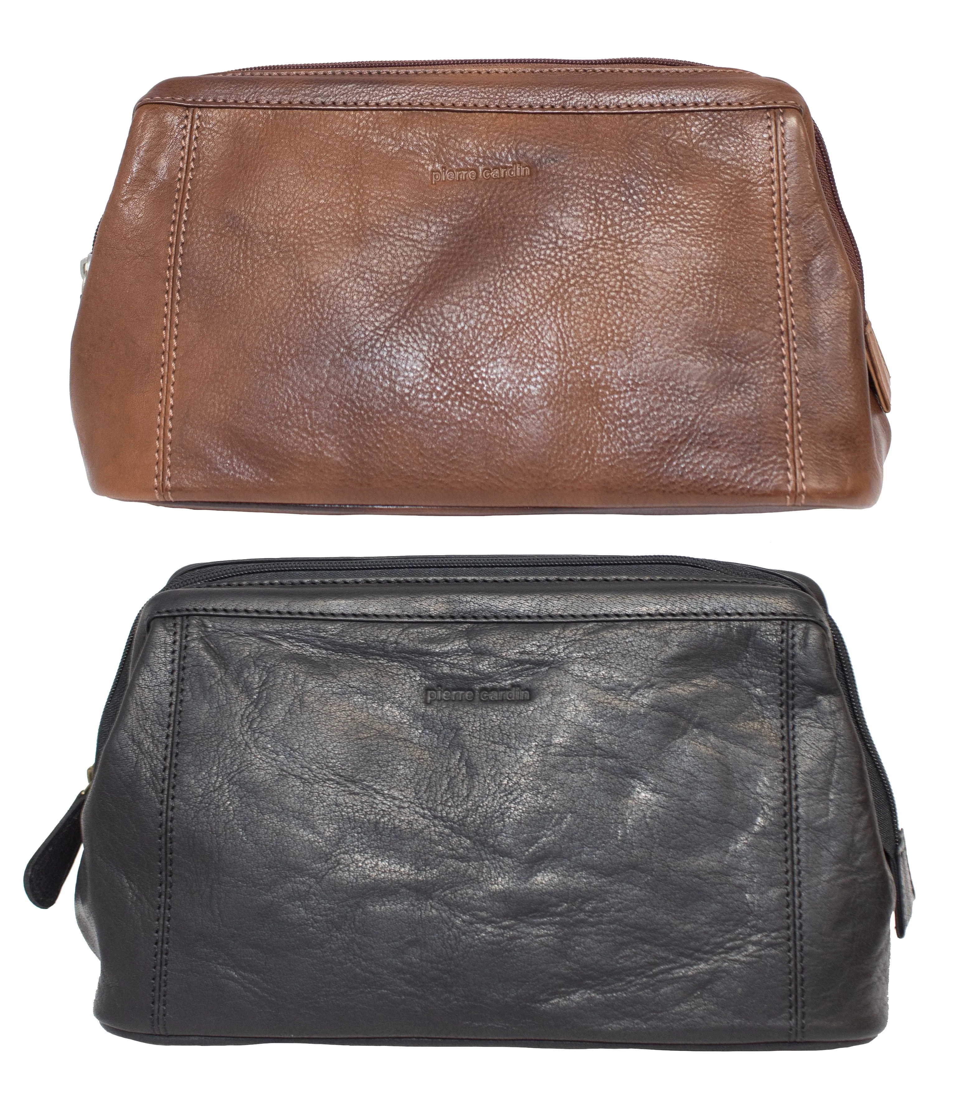 Pierre Cardin Leather Toiletry Bag