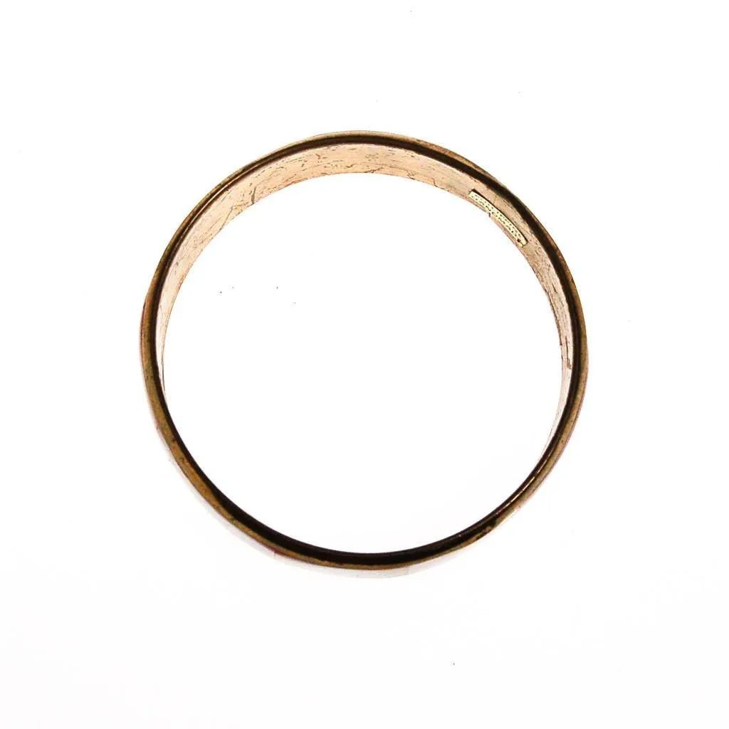 Pink Mother of Pearl Brass Bangle Bracelet