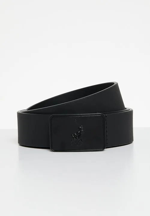 Polo Silvio Leather Belt  Black