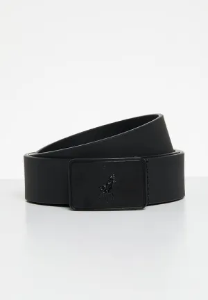 Polo Silvio Leather Belt  Black
