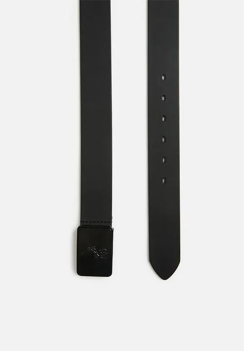 Polo Silvio Leather Belt  Black