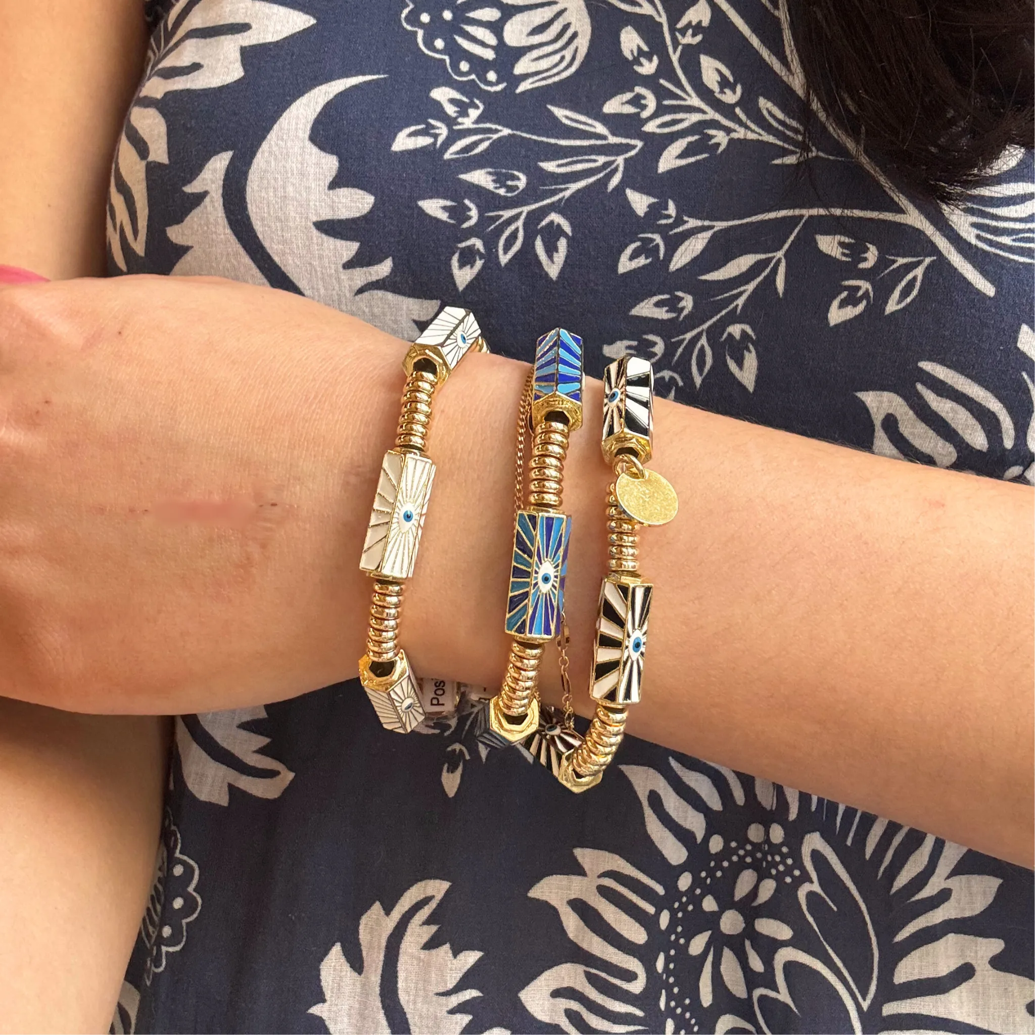 Positive Vibes Bracelet Blue
