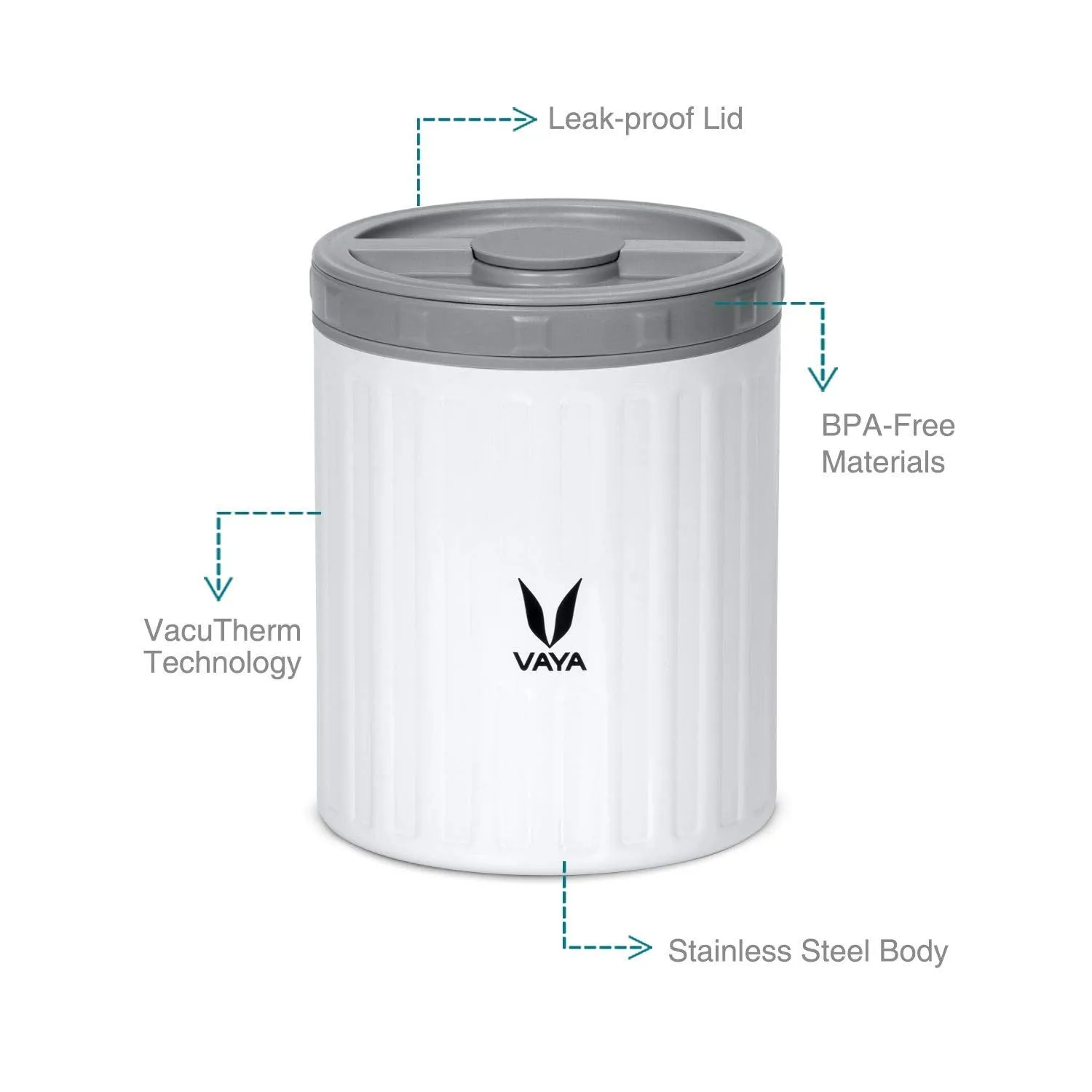 Preserve 300ml   500ml White with GoBag Blue