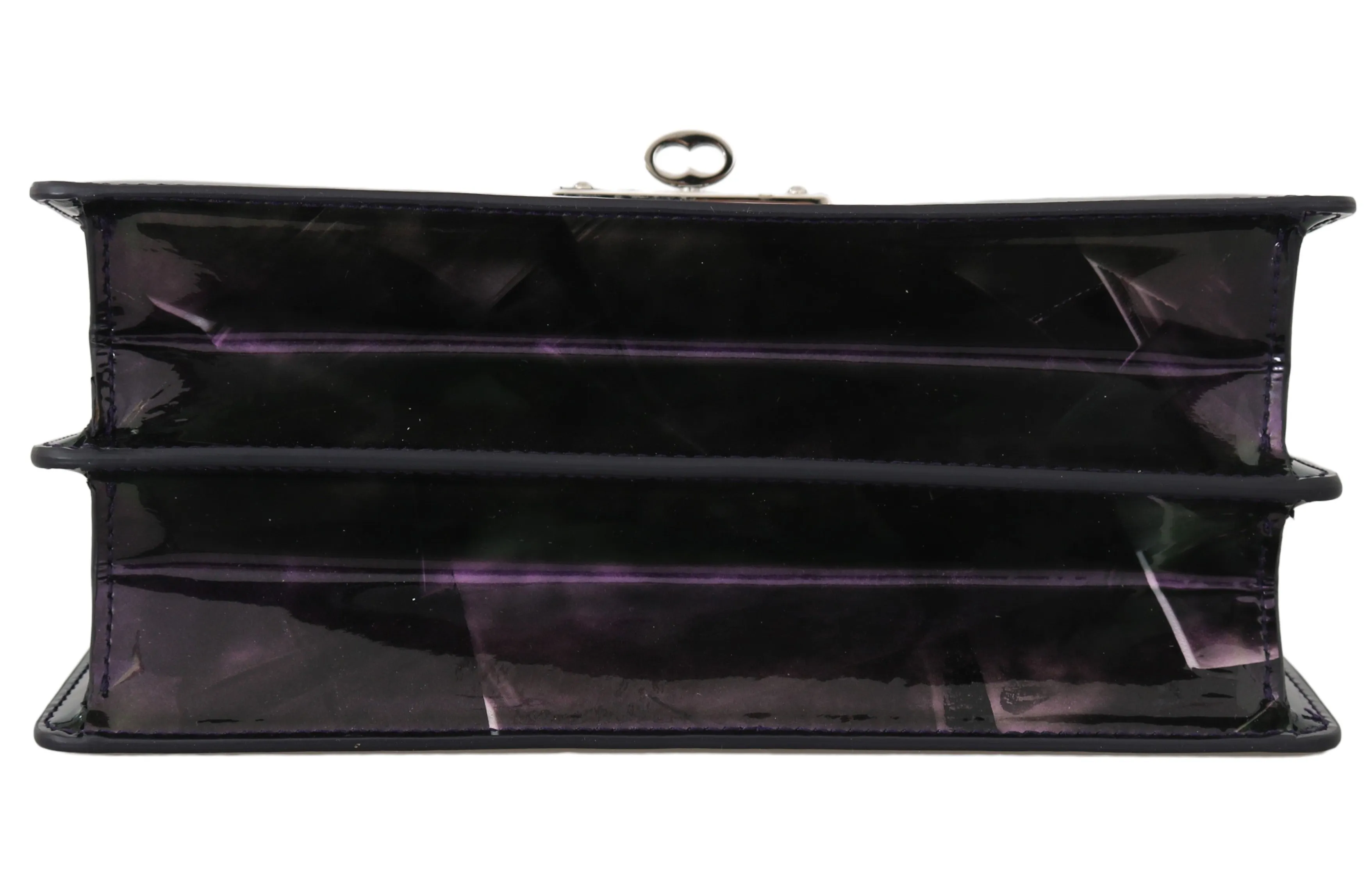 Purple Patent Leather Hand Shoulder Satchel Purse