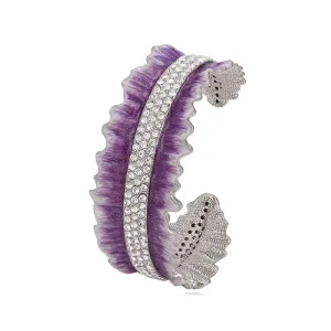 Purple Rhinestone Diamond Bracelet