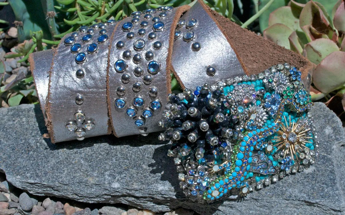 "Vintage Lizard Buckle & Belt - Large"