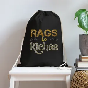 Rags to Riches Cotton Drawstring Bag