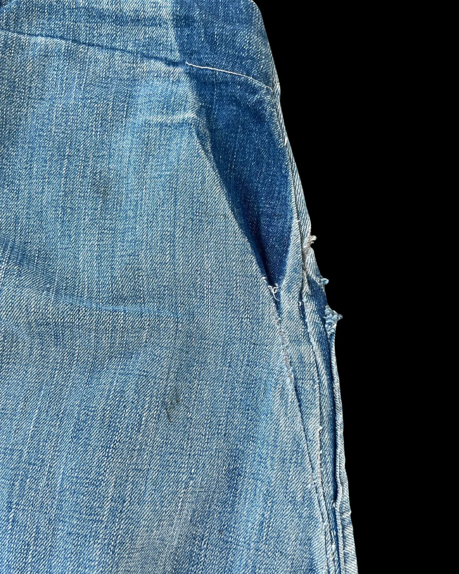 Rare Depression Era Late 1920s/ Early 1930s Side Button Denim