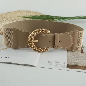 Retro girdle wide waist decoration with elastic  belt jlthb0047
