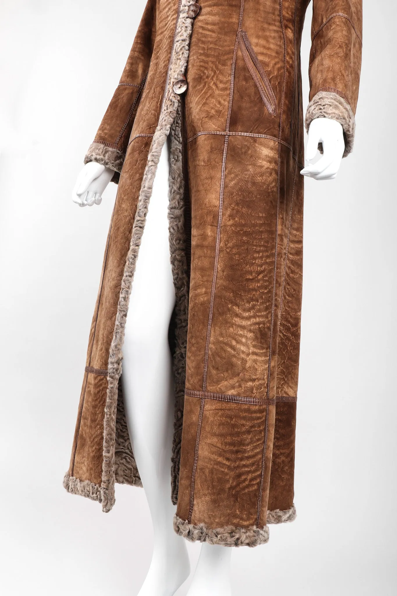 Reversible Shearling Lamb Coat