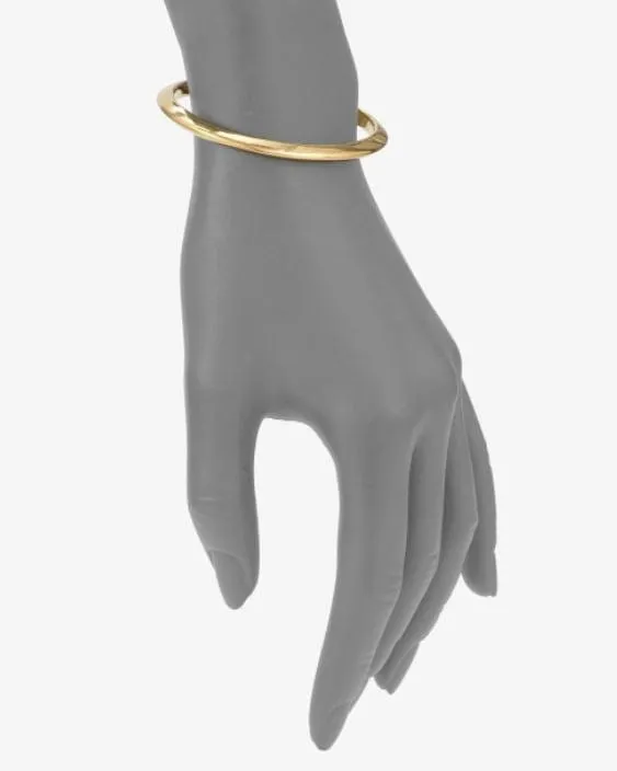 Roberto Coin 18K Yellow Gold Knife Edge Hinged Bangle