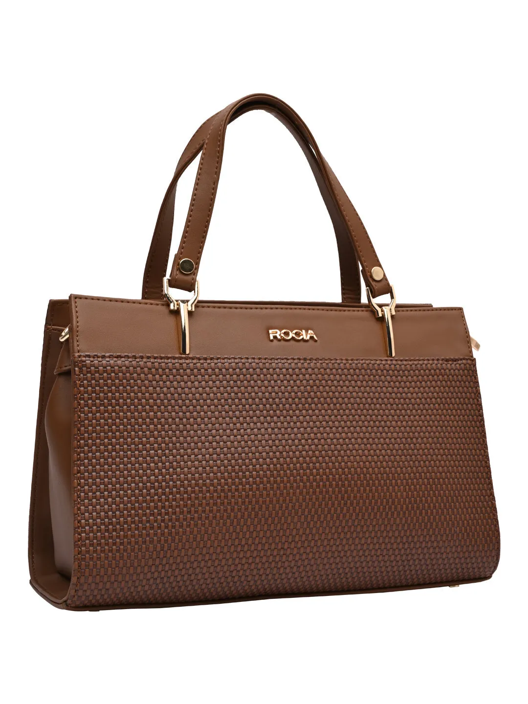 Rocia By Regal Brown Women Textured Handbag