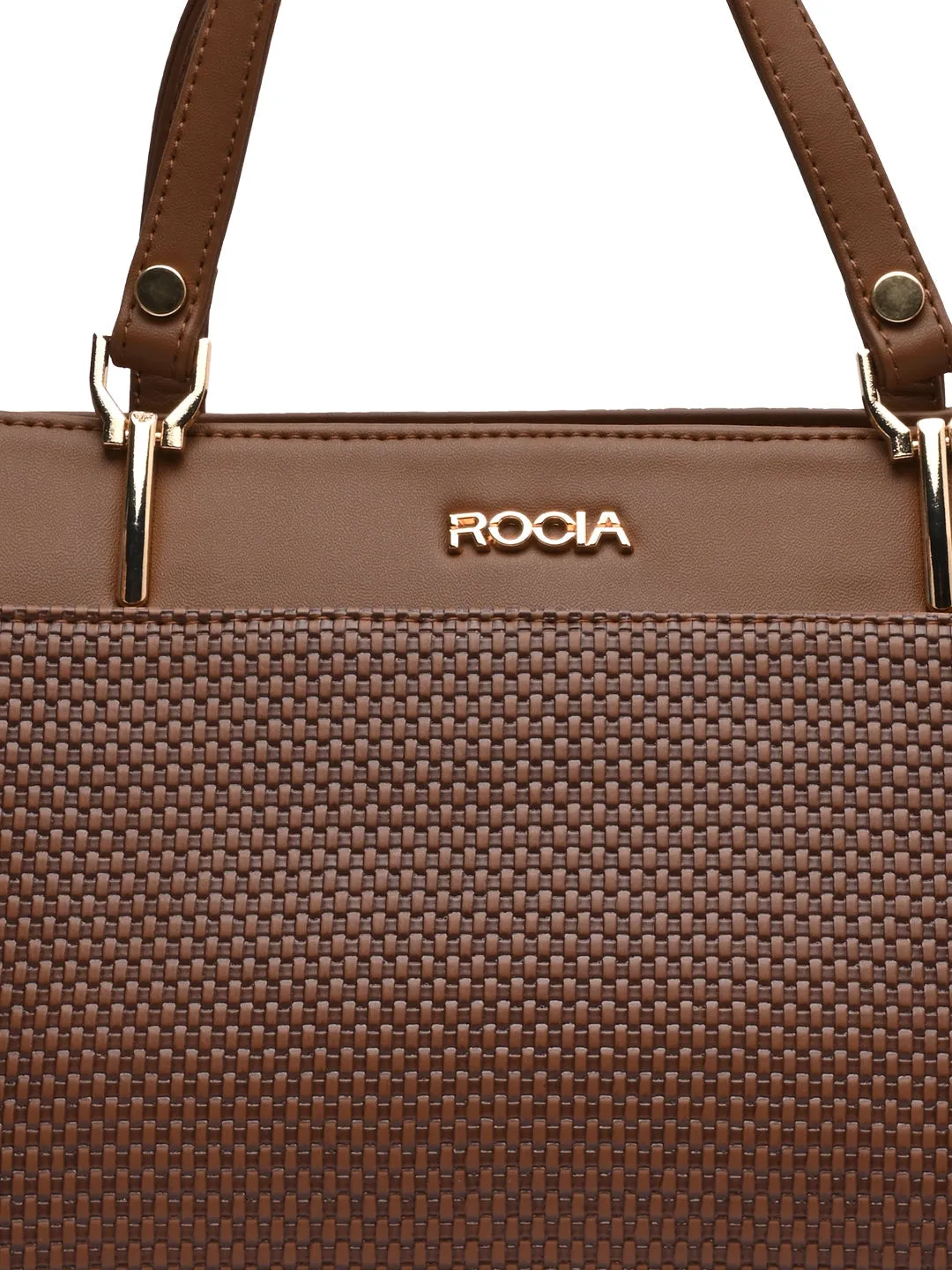 Rocia By Regal Brown Women Textured Handbag