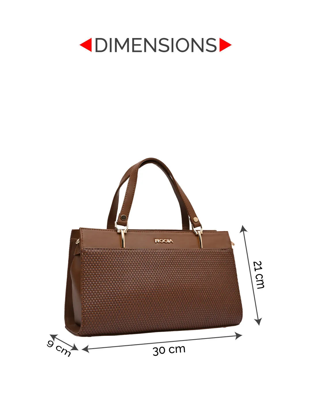 Rocia By Regal Brown Women Textured Handbag