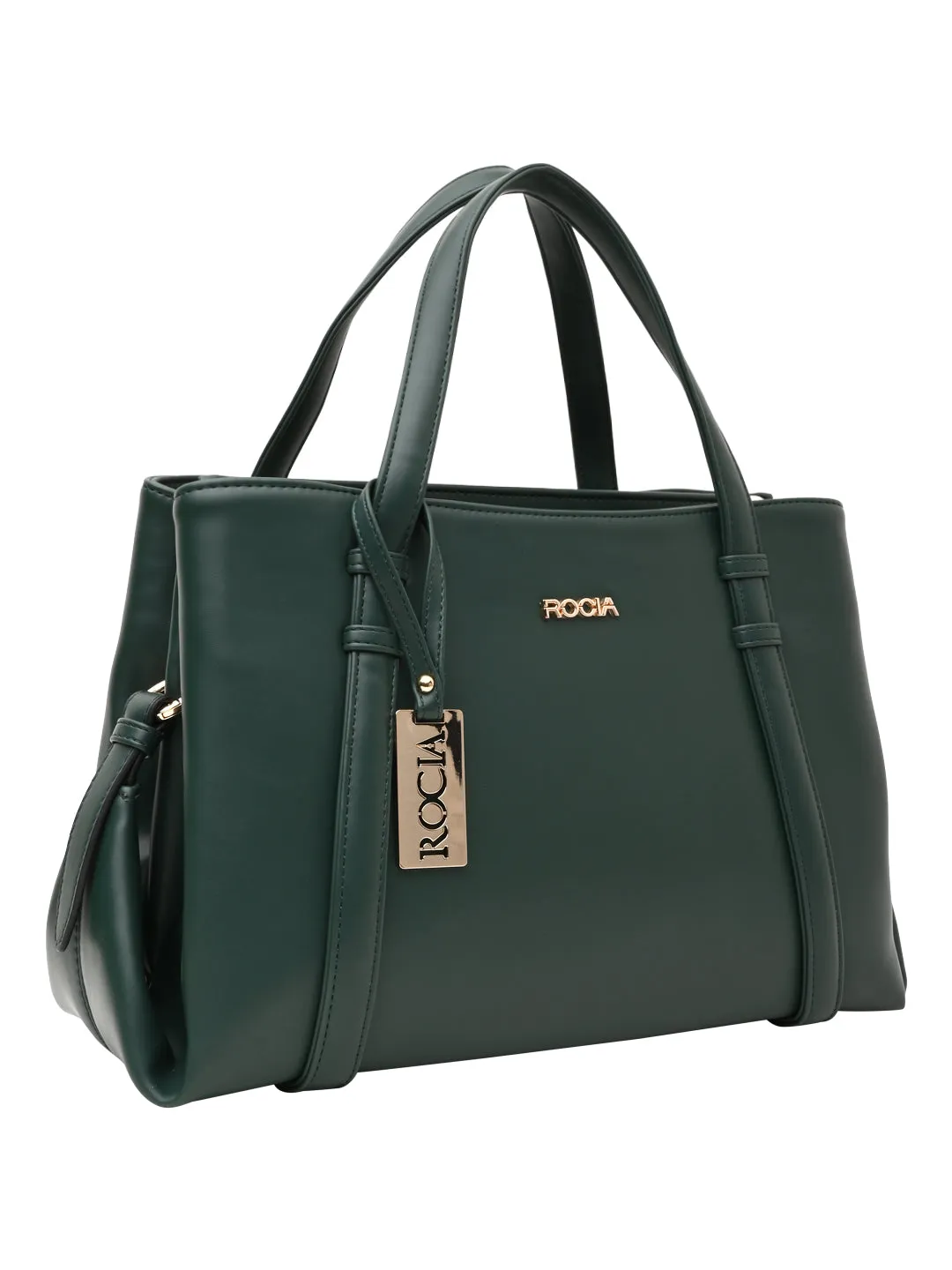 Rocia By Regal Green Women Solid Multi Compartent Work Bag
