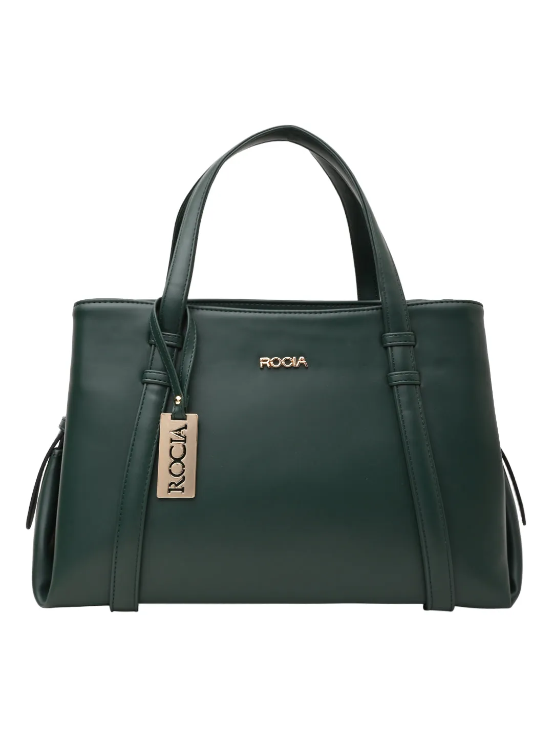 Rocia By Regal Green Women Solid Multi Compartent Work Bag
