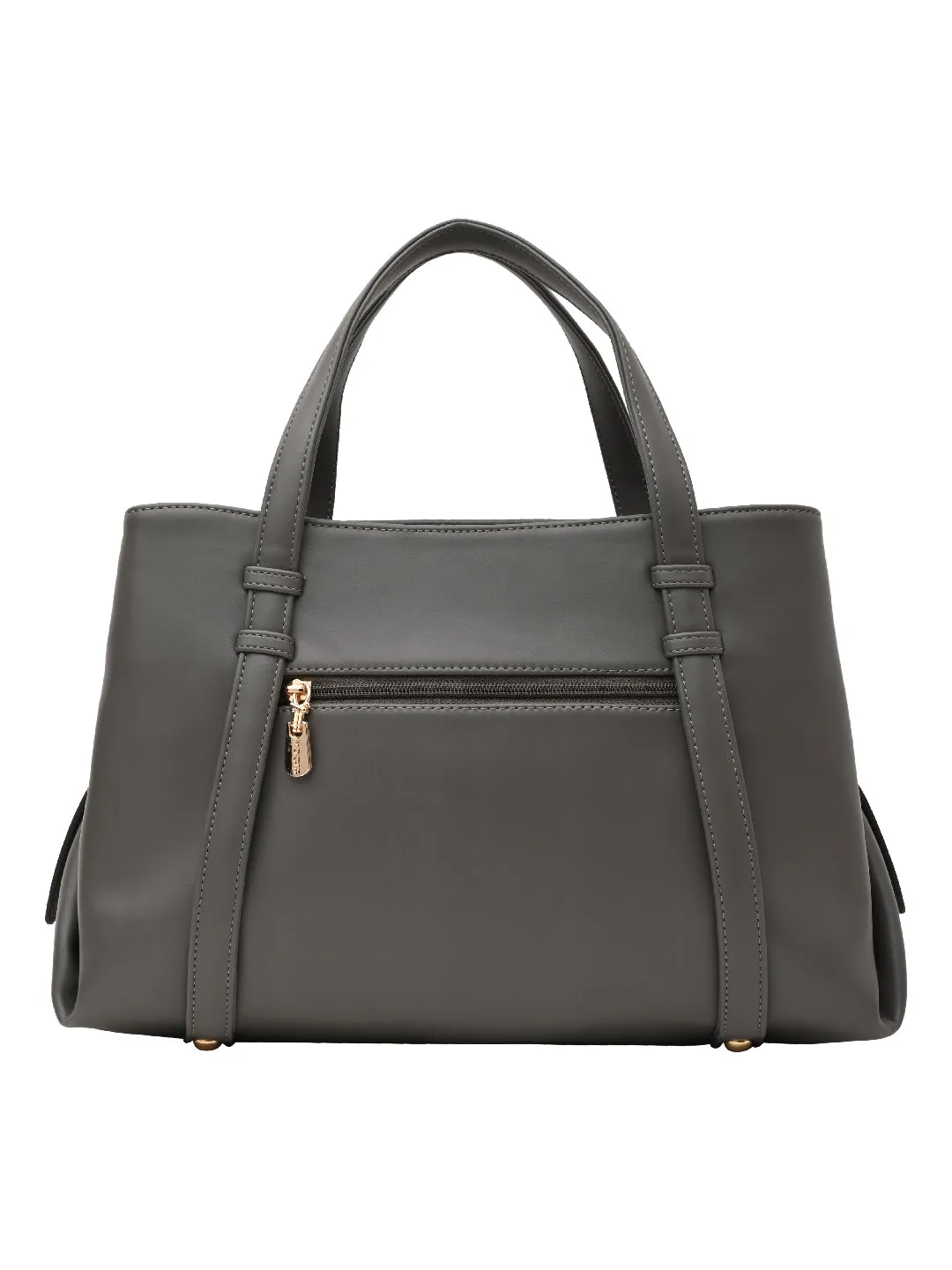 Rocia By Regal Grey Women Solid Multi Compartent Work Bag