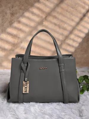 Rocia By Regal Grey Women Solid Multi Compartent Work Bag