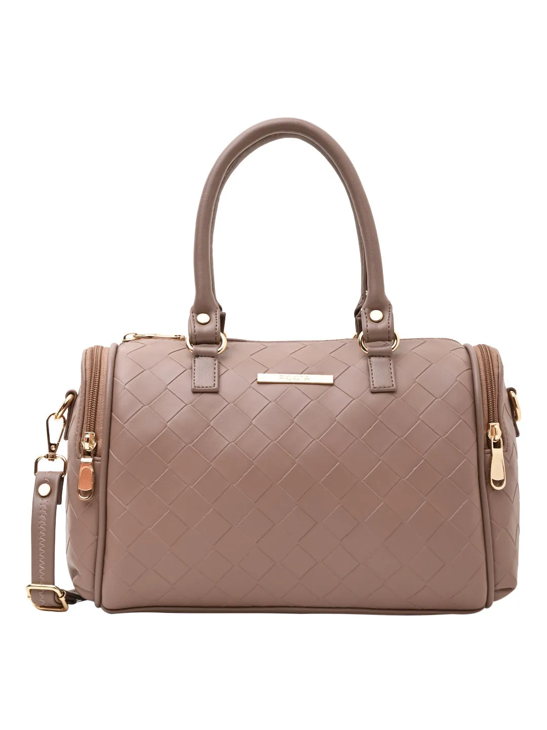 Rocia By Regal Nude Women Woven Textured Bag