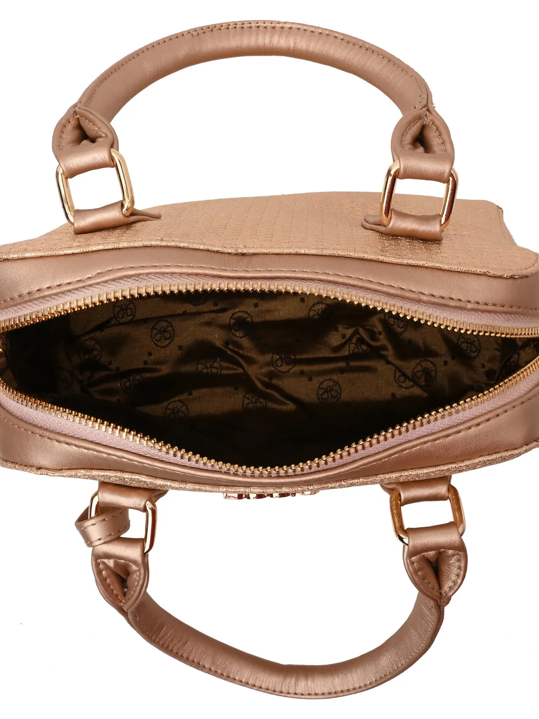 Rocia By Regal Rose Gold Women Cute Small Handbag