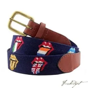 Rolling Stones Multi Licks Needlepoint Belt