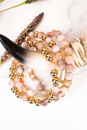 Roxanne Goldtone Beaded Bracelet Set