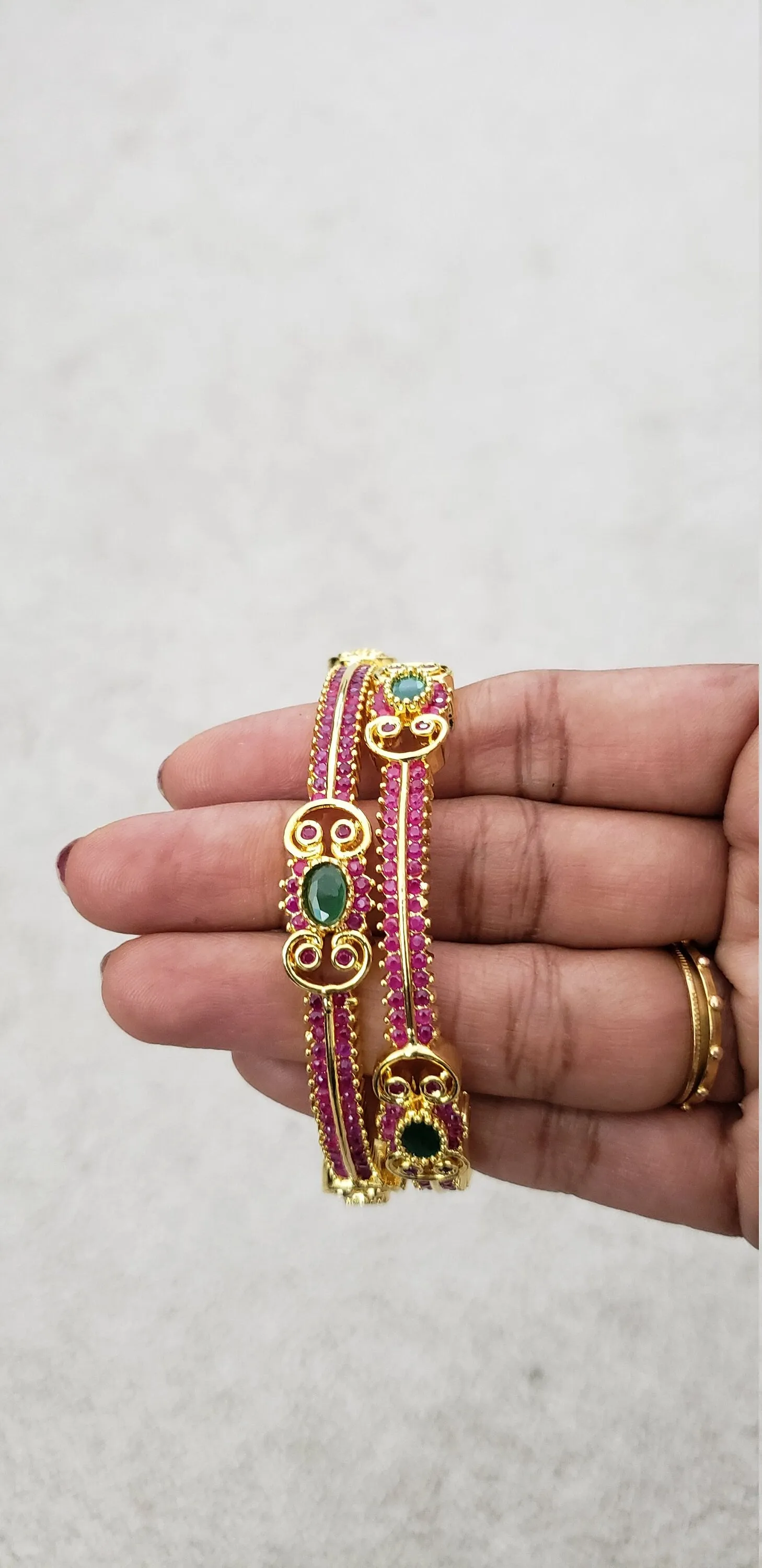 Ruby Bangles Set