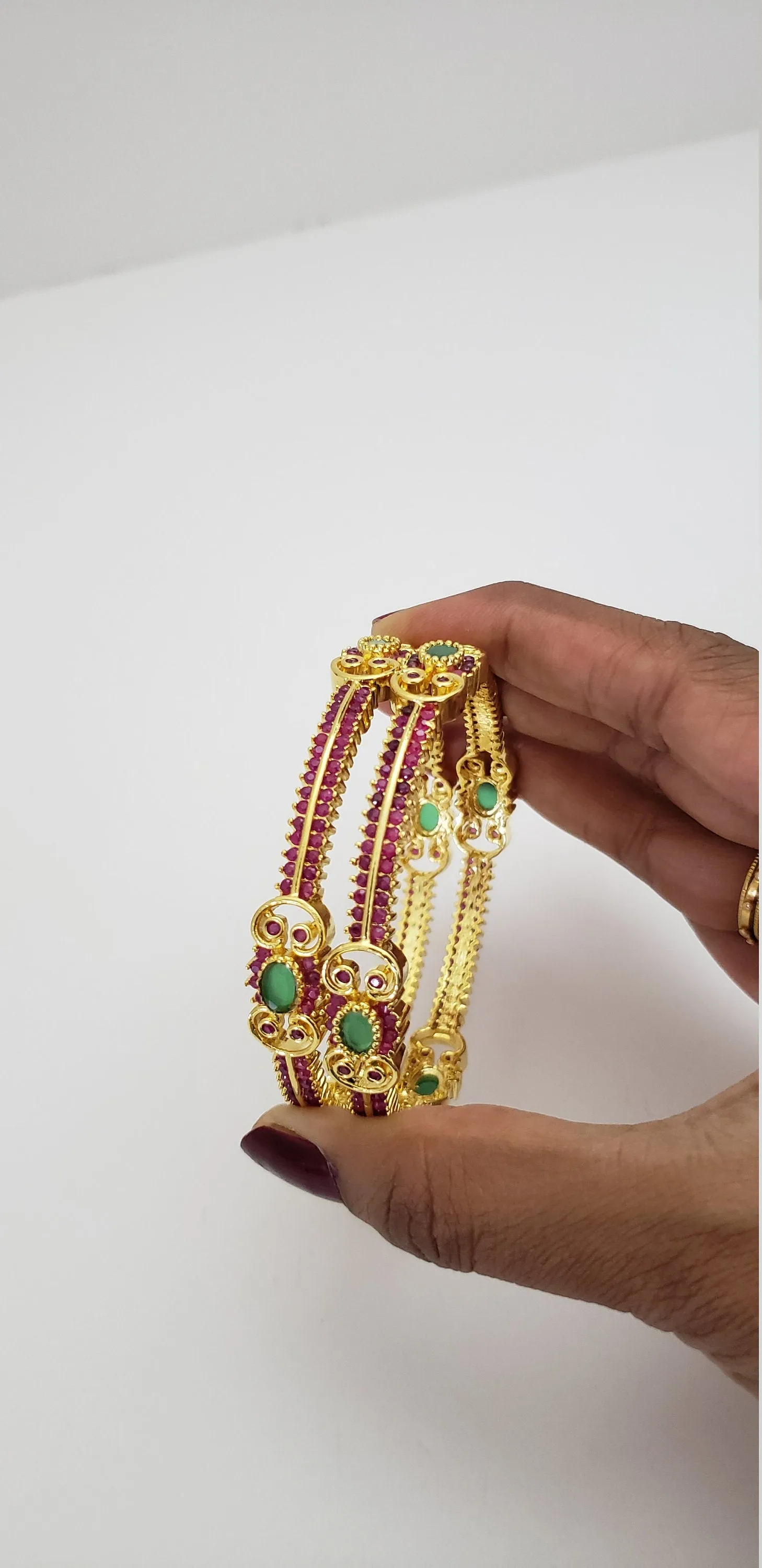 Ruby Bangles Set