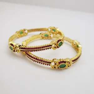 Ruby Bangles Set