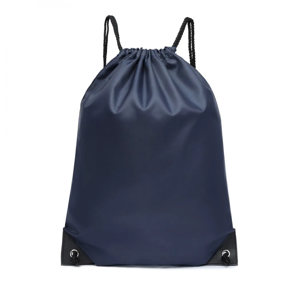 S2020 - Kono Polyester Drawstring Backpack - Black