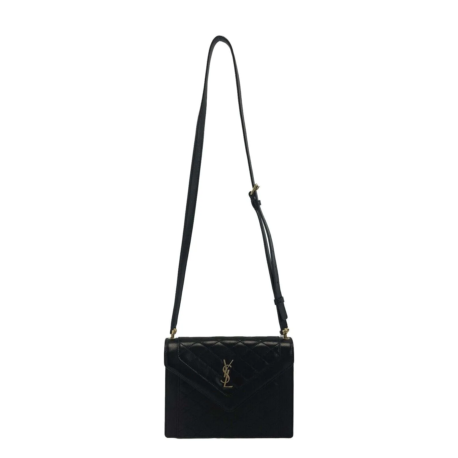 Saint Laurent - Gaby Mini Satchel in Black Quilted Lambskin Leather - Crossbody