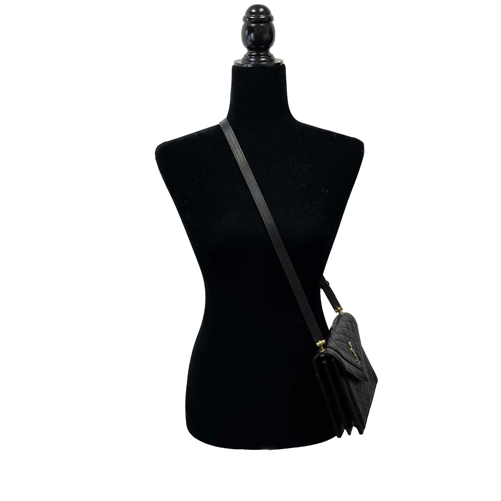 Saint Laurent - Gaby Mini Satchel in Black Quilted Lambskin Leather - Crossbody