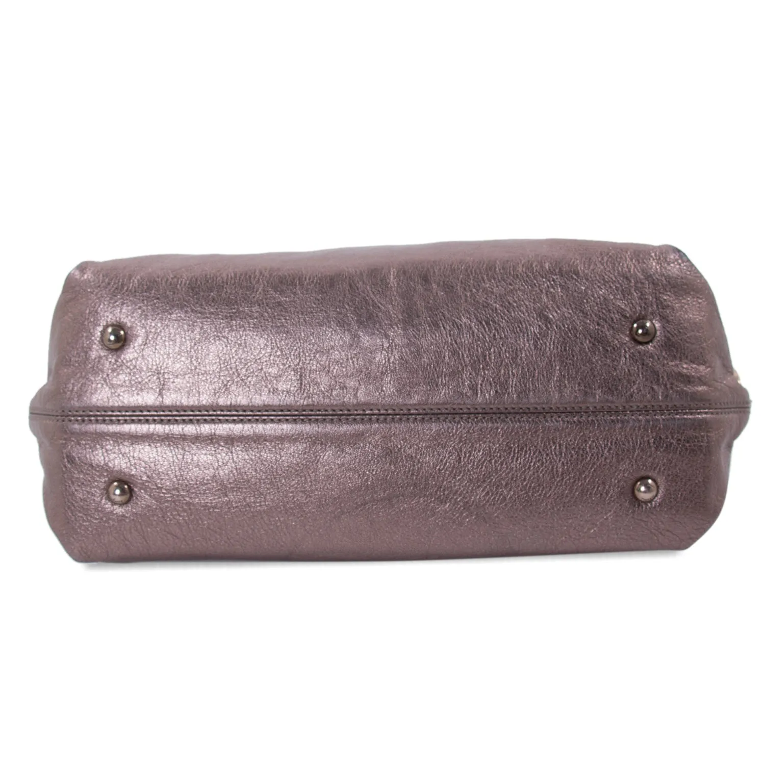 Salvatore Ferragamo Metallic Sofia Satchel