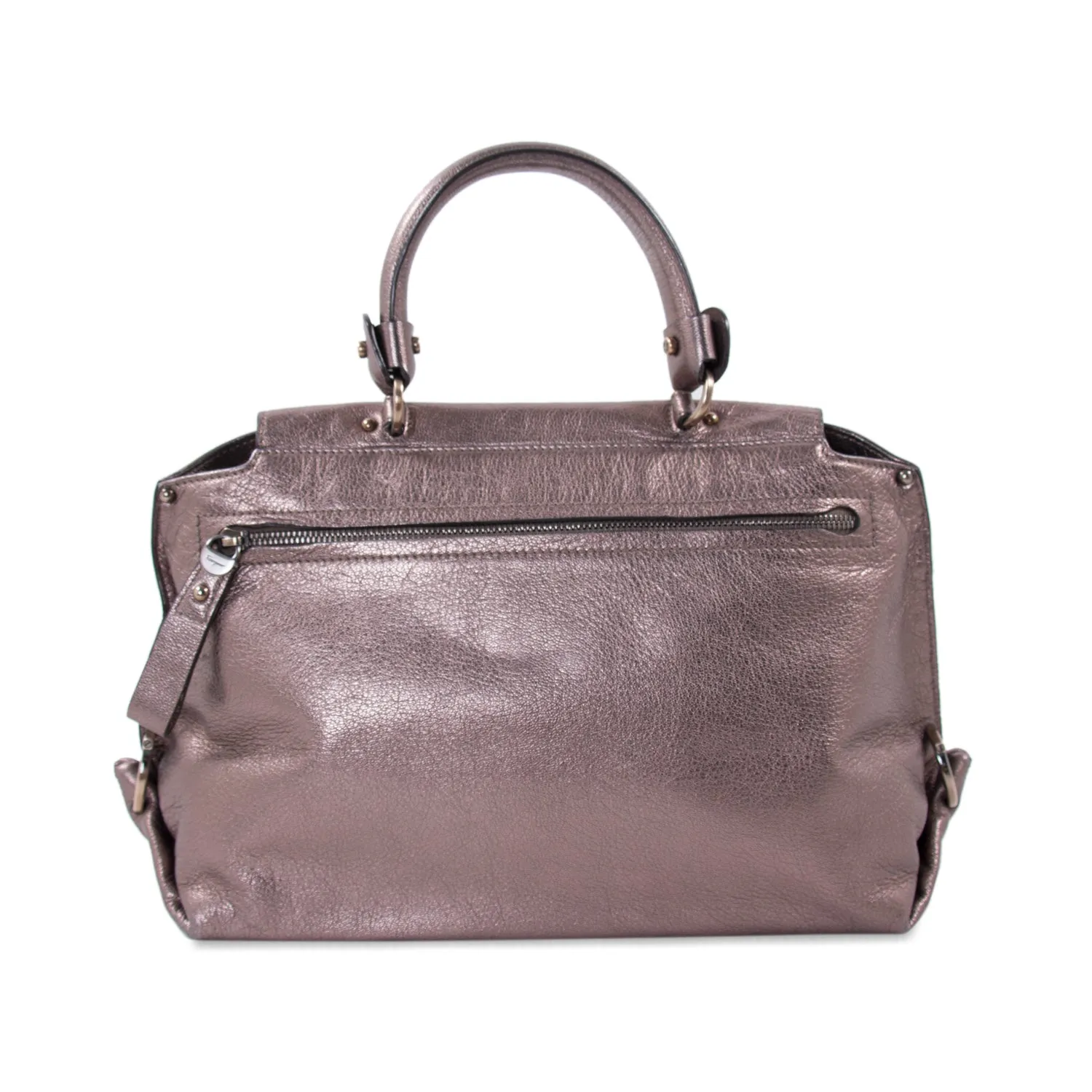 Salvatore Ferragamo Metallic Sofia Satchel