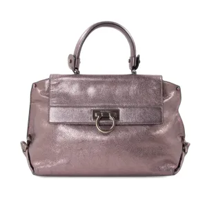 Salvatore Ferragamo Metallic Sofia Satchel