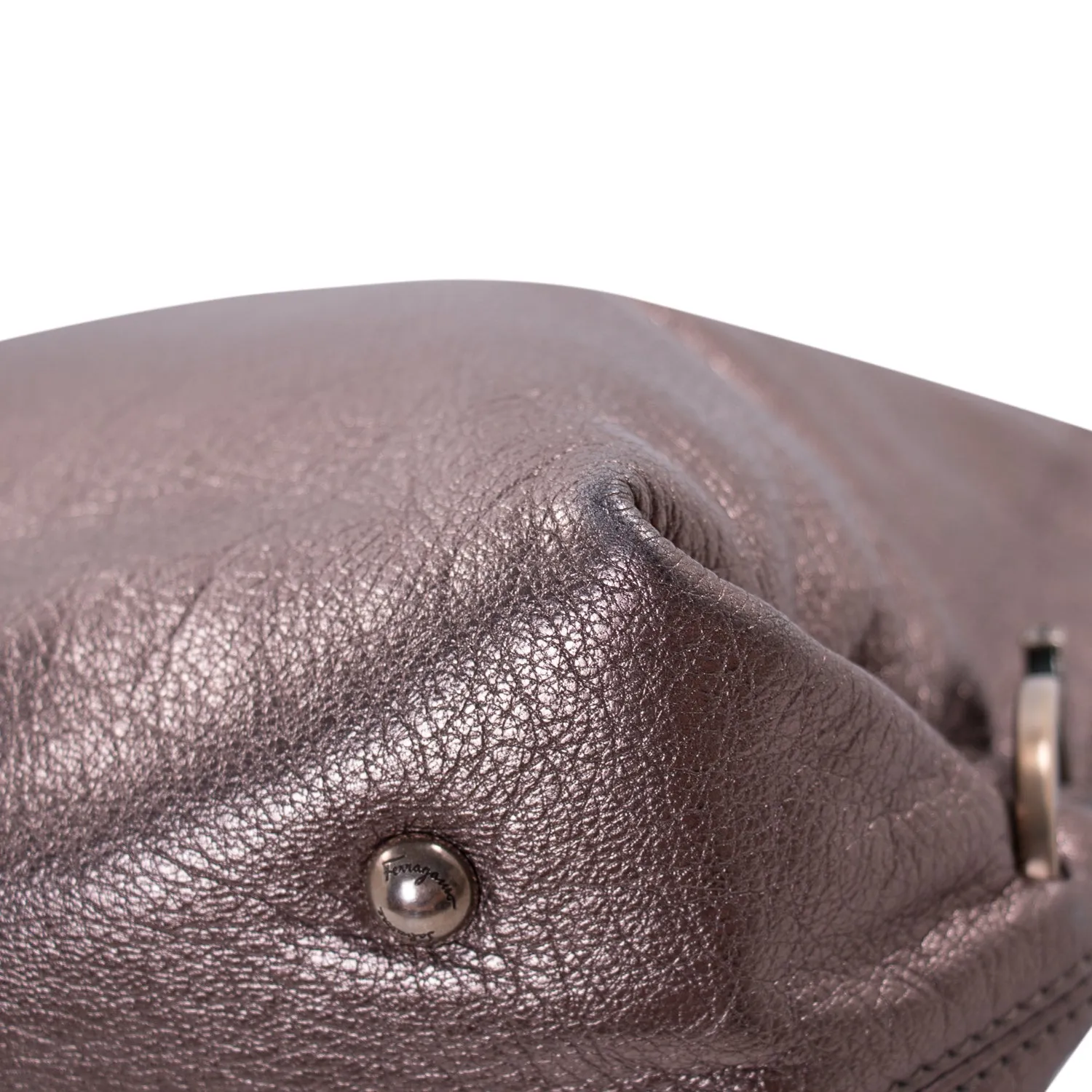 Salvatore Ferragamo Metallic Sofia Satchel