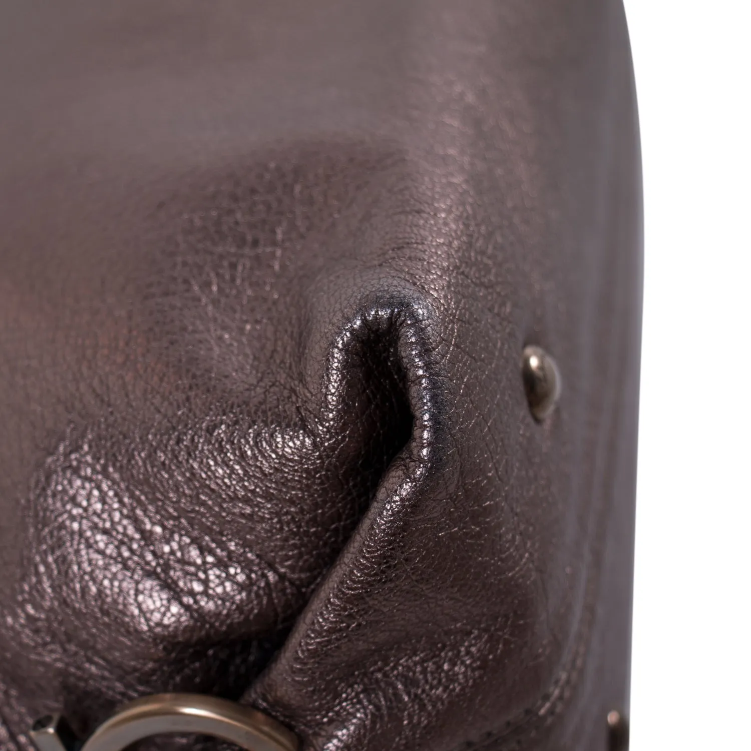 Salvatore Ferragamo Metallic Sofia Satchel