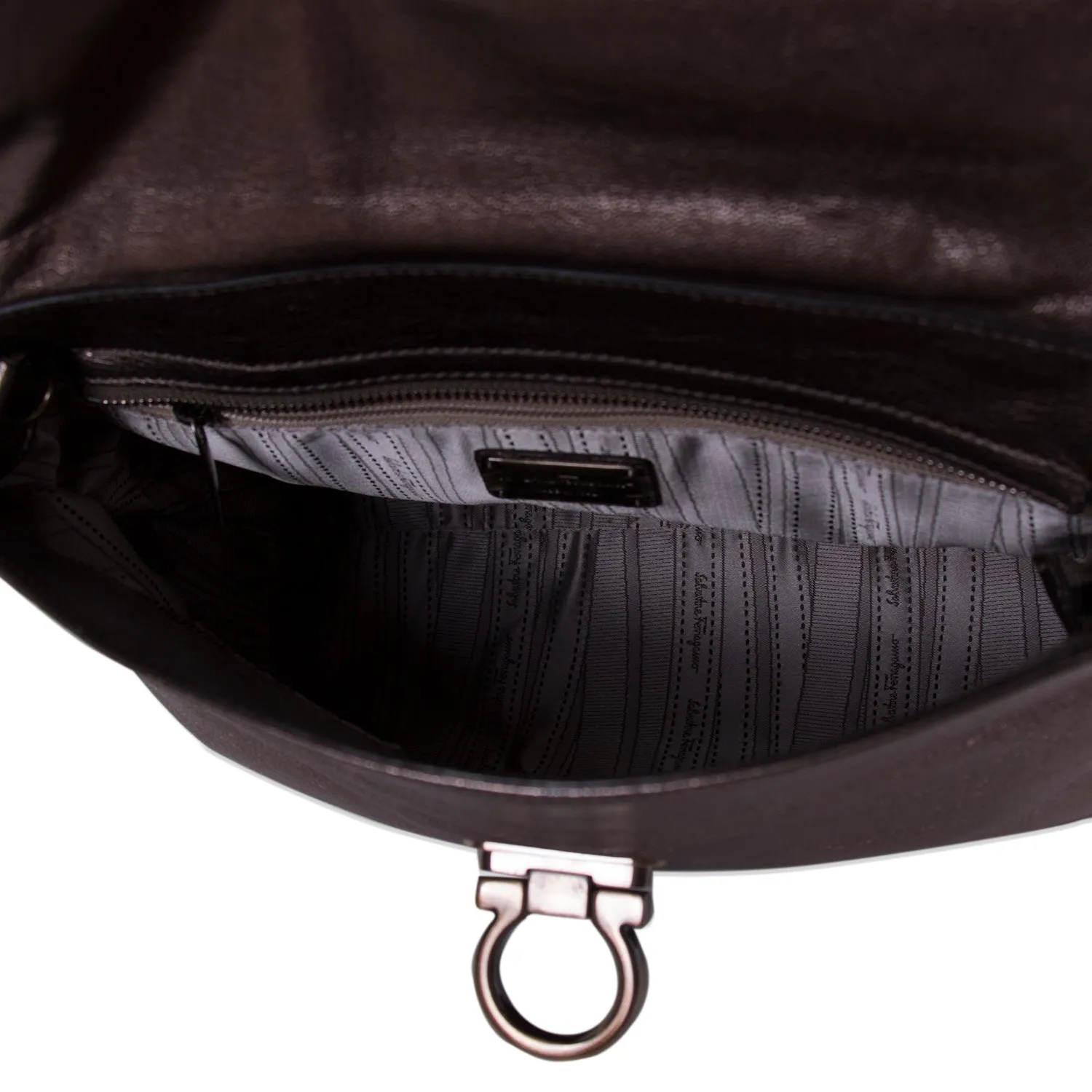 Salvatore Ferragamo Metallic Sofia Satchel
