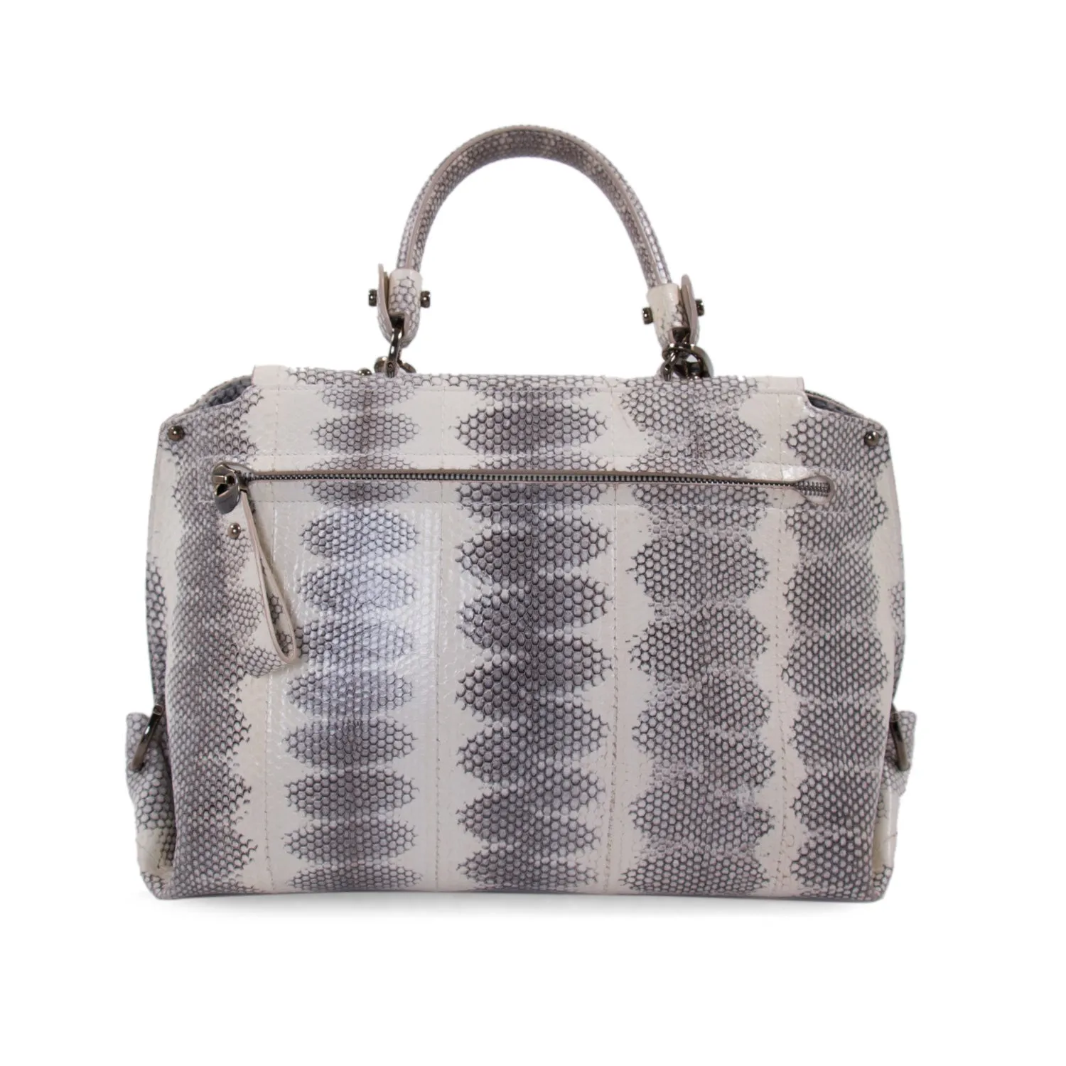 Salvatore Ferragamo Snake Skin Sofia Satchel