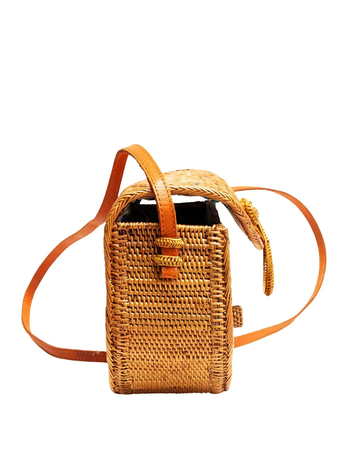 Sedna Rattan Saddle Bag ::RET