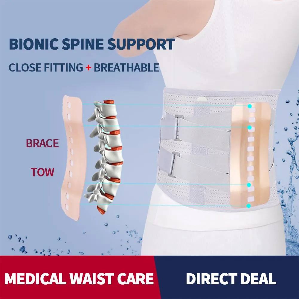 Self-heating Magnetic Steel Plates Waist Support Back Brace Belt