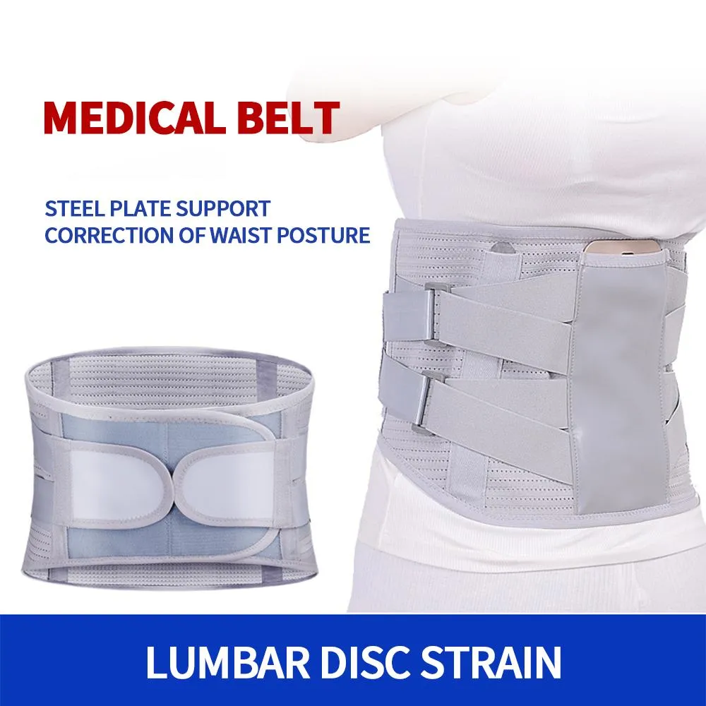 Self-heating Magnetic Steel Plates Waist Support Back Brace Belt
