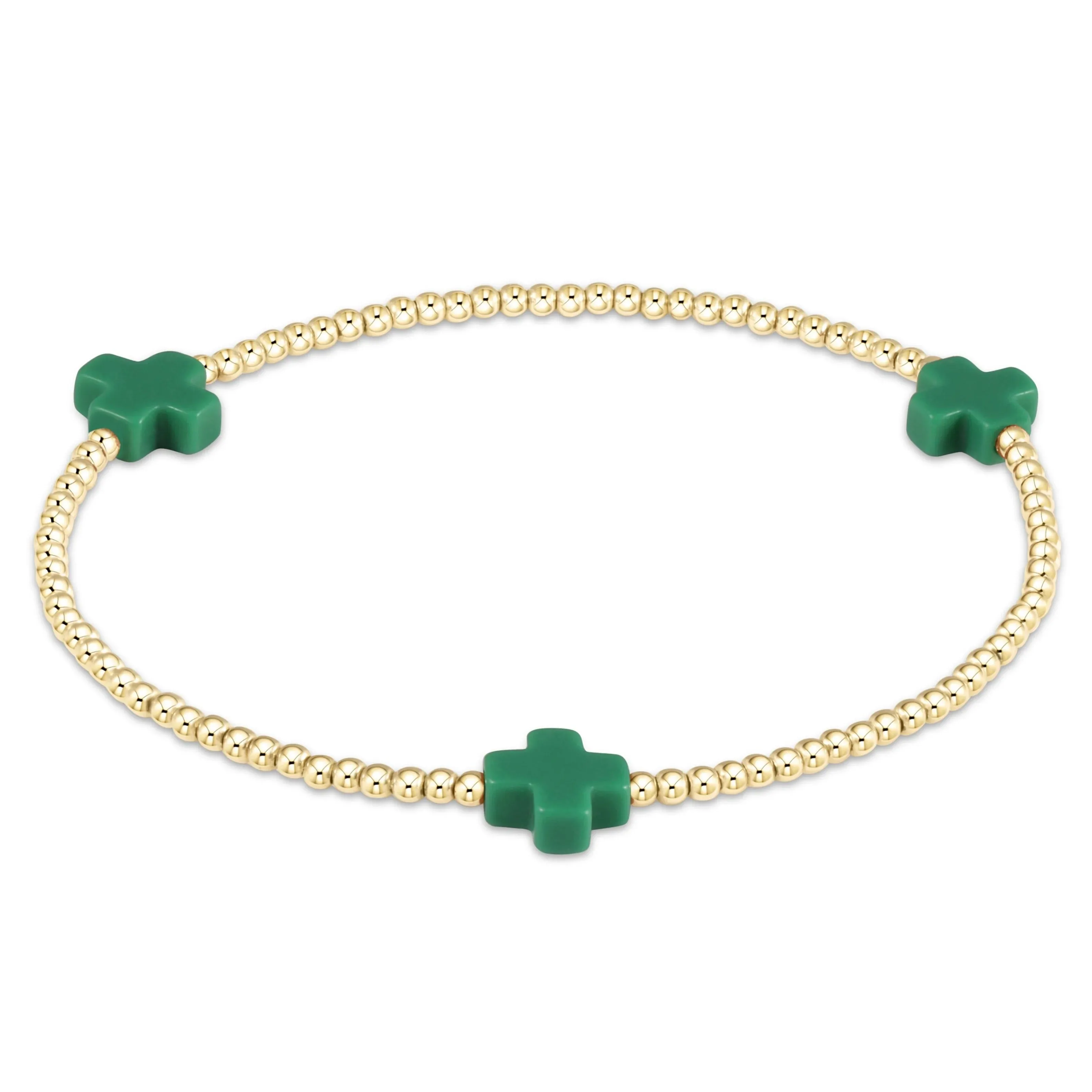 Signature Cross 2mm Bracelet Gold