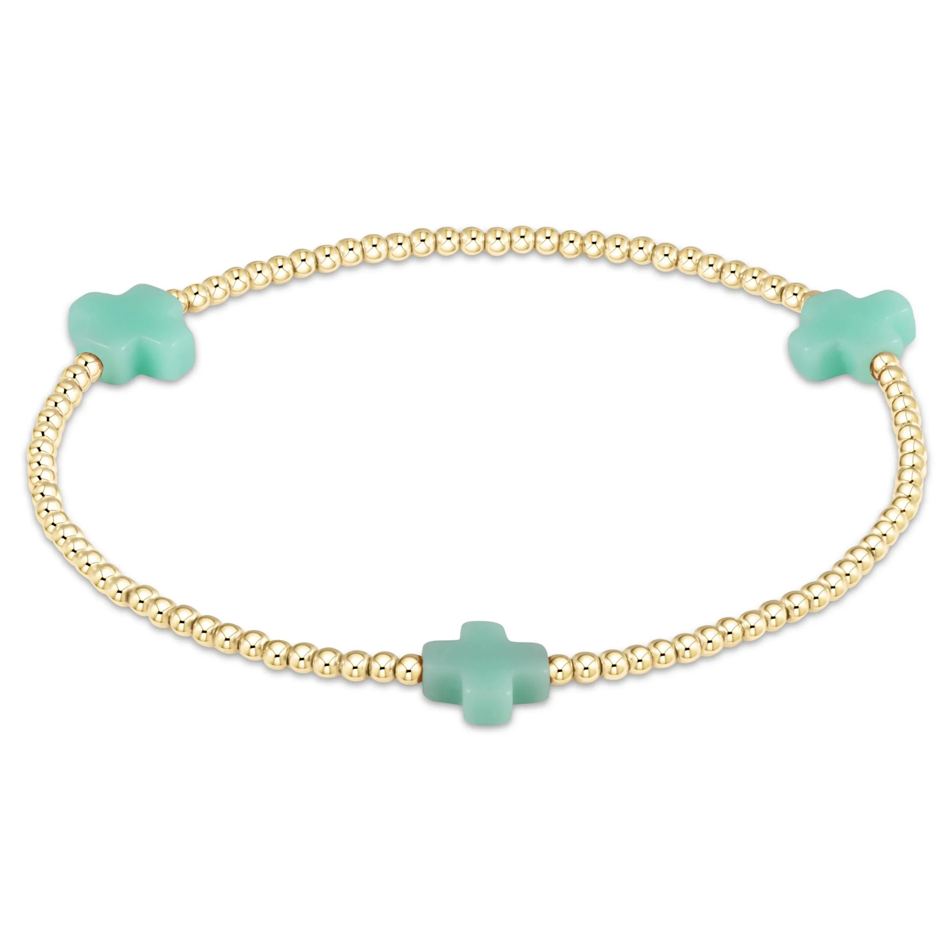 Signature Cross 2mm Bracelet Gold